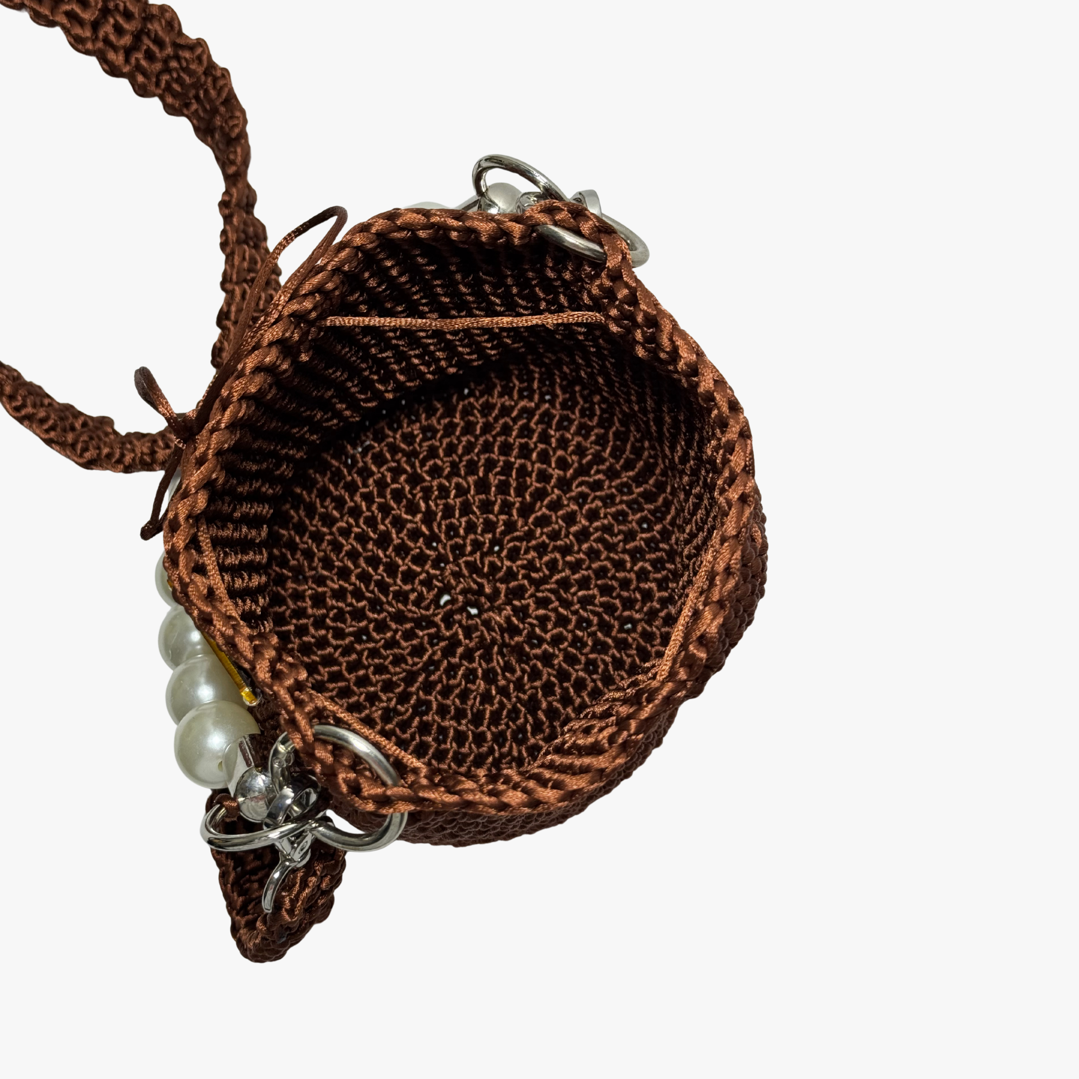 Matilde Chocolate Mochila Tejida