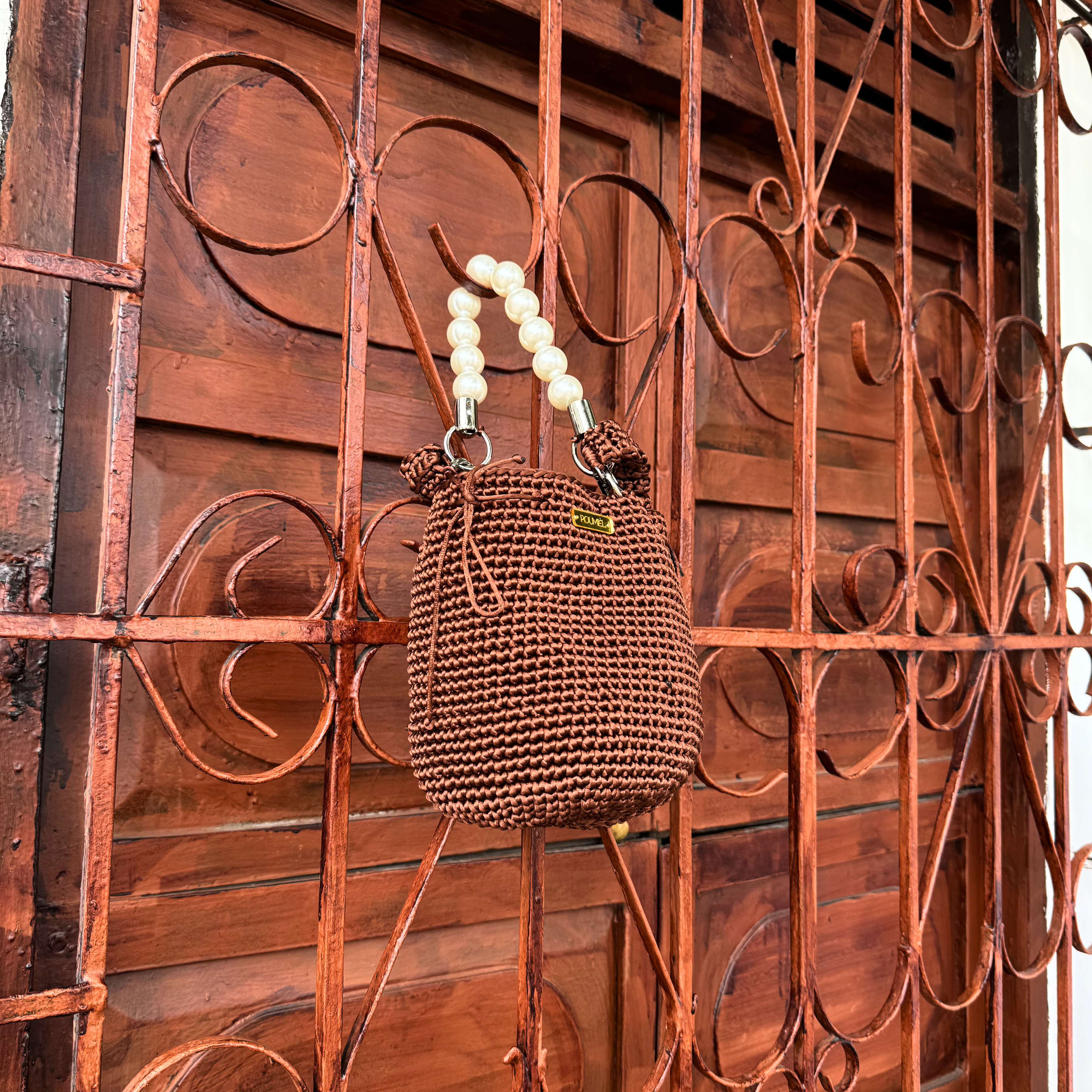 Matilde Chocolate Mochila Tejida