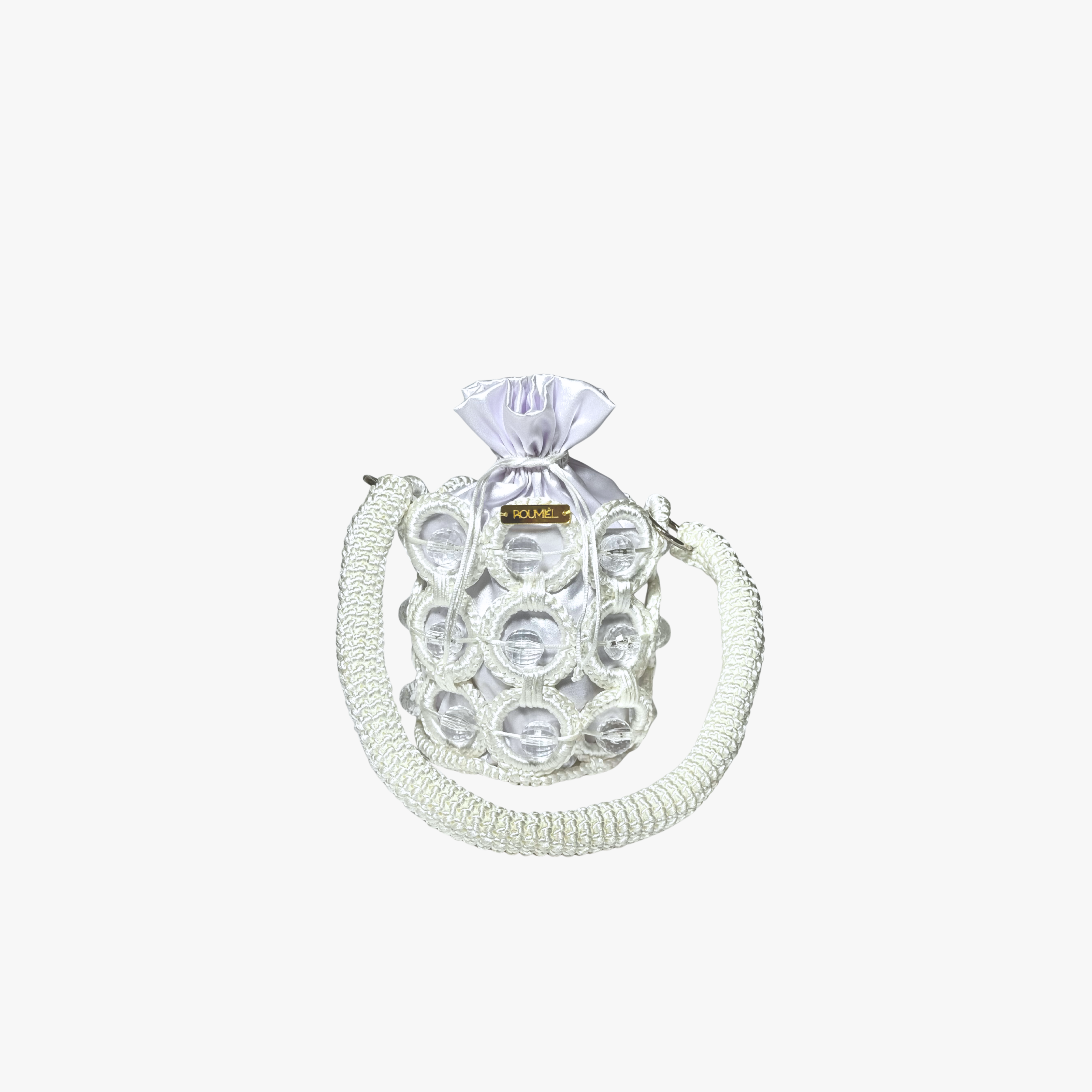Lucero Blanca Mochila Tejida